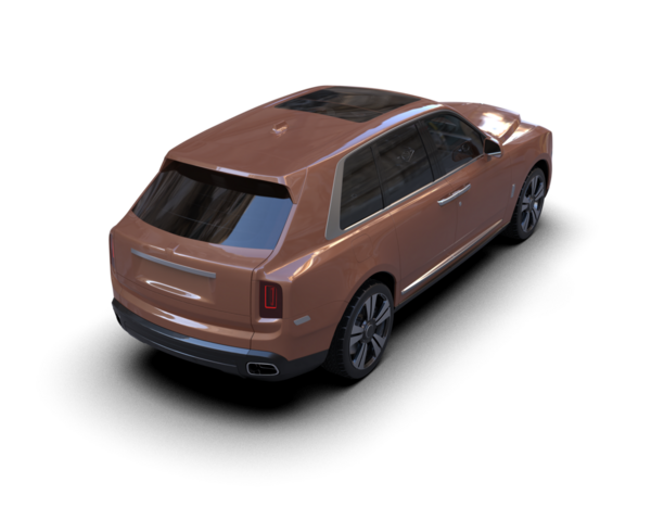 Siyah arka planda izole edilmiş lüks bir araba.