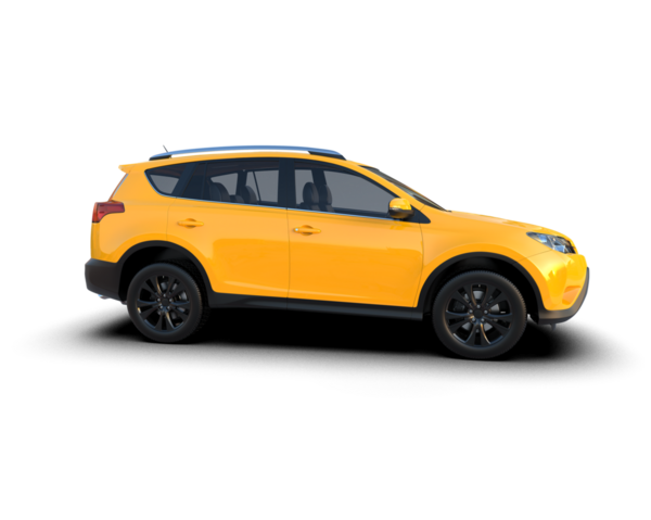 araba beyaz arkaplanda izole edildi