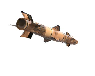 3 d rendering of a reflective fighter ship isolated on black background