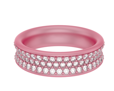 3 d rendering isolated pink ring