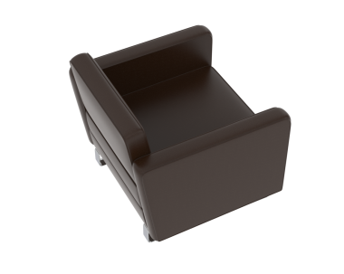 open brown empty gift box isolated on white background 3 d rendering