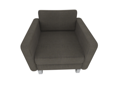 Beyaz arka planda modern koltuk