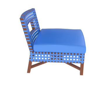 modern armchair isolated in white background