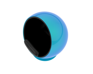3 d rendering. isolated black planet earth icon on white background.