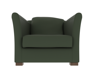 Beyaz arka plan üzerinde izole modern deri koltuk