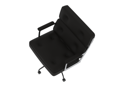 black leather seat for car. isolated on white background. 3 d illustration.