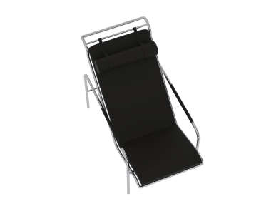 3 d rendering of a digital chair on a black background