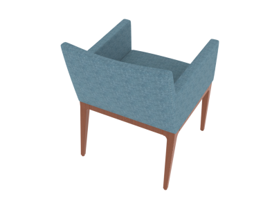 modern armchair isolated on gray background