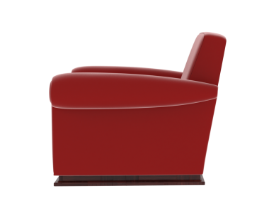 Kırmızı koltuk, illüstrasyon, beyaz arkaplan üzerindeki vektör.