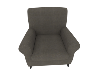 Modern kanepe beyaz arka planda izole edilmiş. ön görünüm