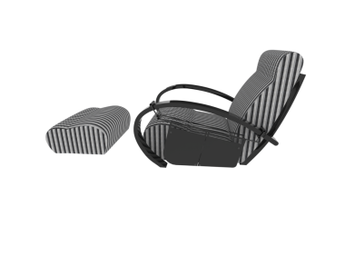 vector illustration of modern silhouette of a chair