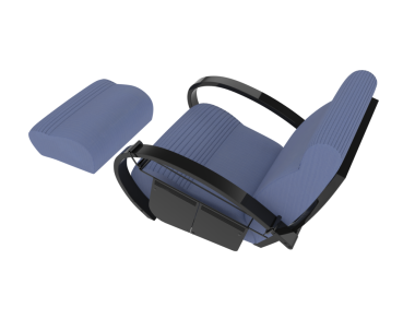 Üç boyutlu modern bir araba koyu bir arka planda izole edilmiş.