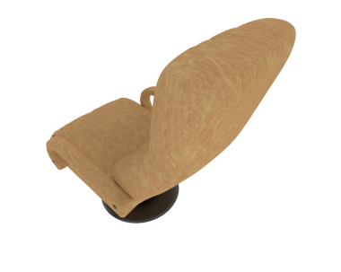 3 d rendering of wooden barrel isolated in black background