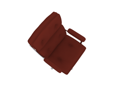 3 d rendering of a red leather isolated on a dark background