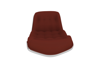 3 d render of a modern chair isolated