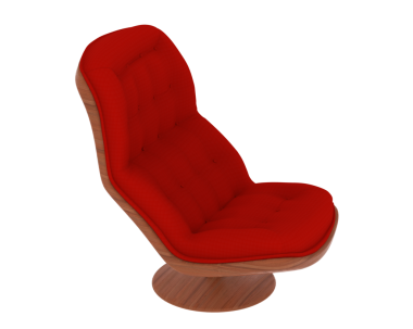 Koltuk beyaz arkaplanda izole edildi