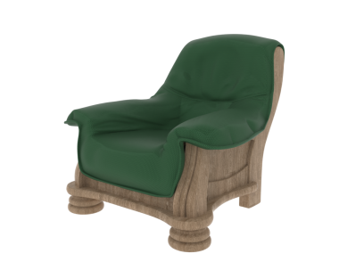 Beyaz üzerine izole edilmiş sandalye