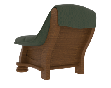 Siyah arkaplanda izole edilmiş koltuk