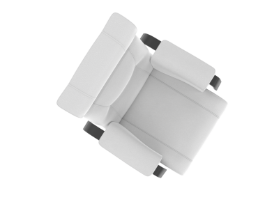 3 d white box on black background