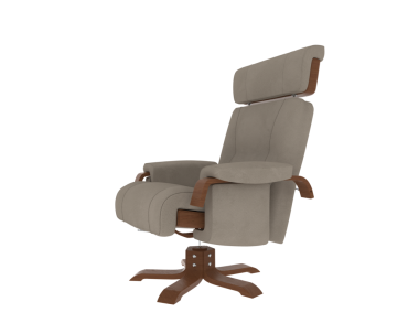 Beyaz arka planda izole edilmiş modern koltuk. 3d illüstrasyon