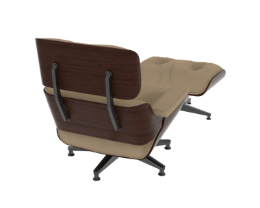 modern office chair on black background