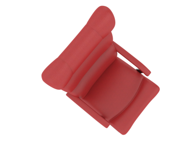 Beyaz arkaplanda izole edilmiş kırmızı deri çanta