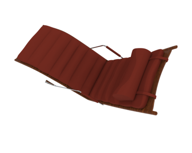 3 d illustration of the red ribbon isolated on white background