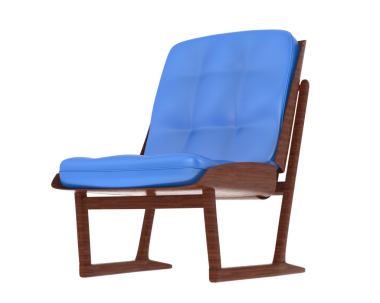 Koltuk beyaz arkaplanda izole edildi