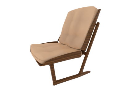 modern armchair isolated on white background with clipping paths