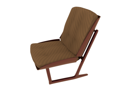 Beyaz arka planda modern sandalye