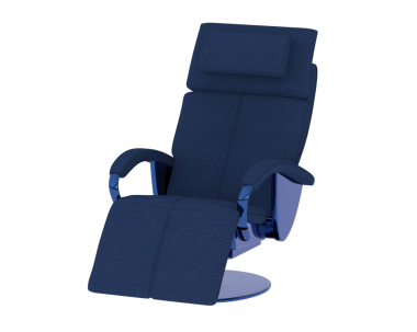 blue belt on a black background