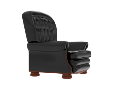 izole modern siyah sandalye