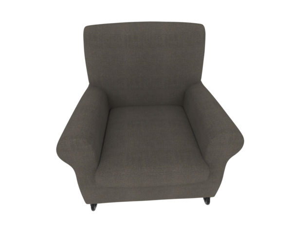 Modern kanepe beyaz arka planda izole edilmiş. ön görünüm