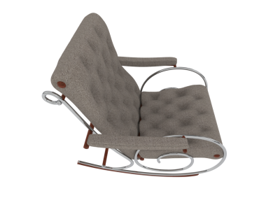 modern chair with armchair. 3 d rendering.