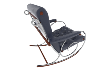 3 d rendering of an old fashioned vintage chair isolated on white background