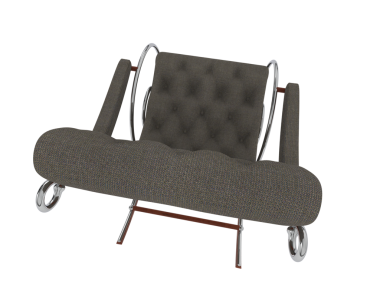 modern sandalye üzerinde beyaz izole