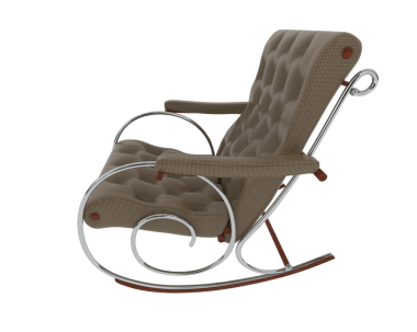 Beyaz arka planda izole edilmiş modern koltuk. 3d oluşturma