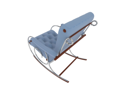 3 d rendering of an old vintage chair isolated in black backgro