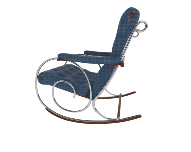 modern chair with metal frame