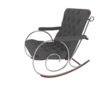 modern armchair isolated on a white background. 3 d rendering.