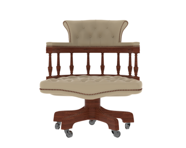 3 d render chair isolated on white back