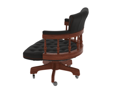 office chair with black leather