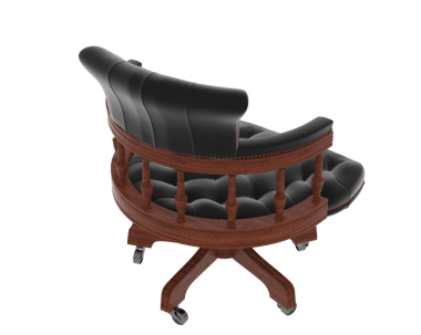 modern 3 d render of a classic chair