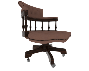 Beyaz arkaplanda bir sandalye