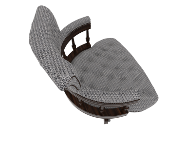 3 d render chair chair chair on a white background. high quality illustration.