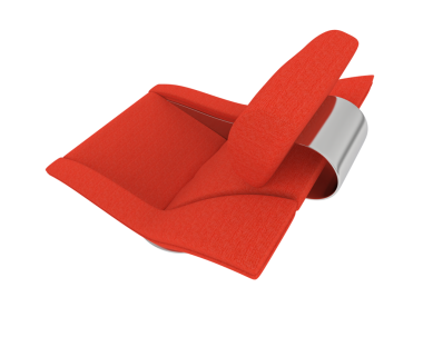 blank open open red paper scroll