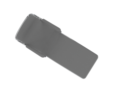 3 d rendering of a white plastic bag isolated in a dark background