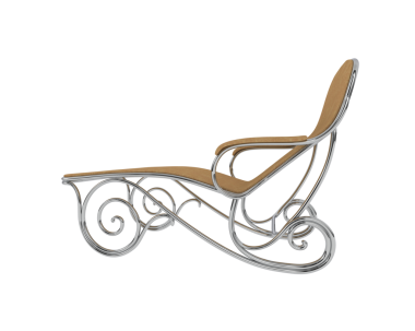 Beyaz arkaplanda izole edilmiş sandalye