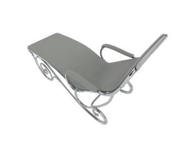 3 d rendering metal chair