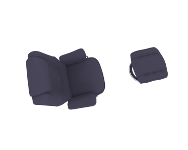 3 d render of a leather sofa